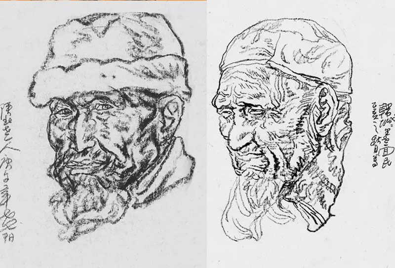 中國(guó)國(guó)家畫院前院長(zhǎng)楊曉陽(yáng)人物速寫欣賞